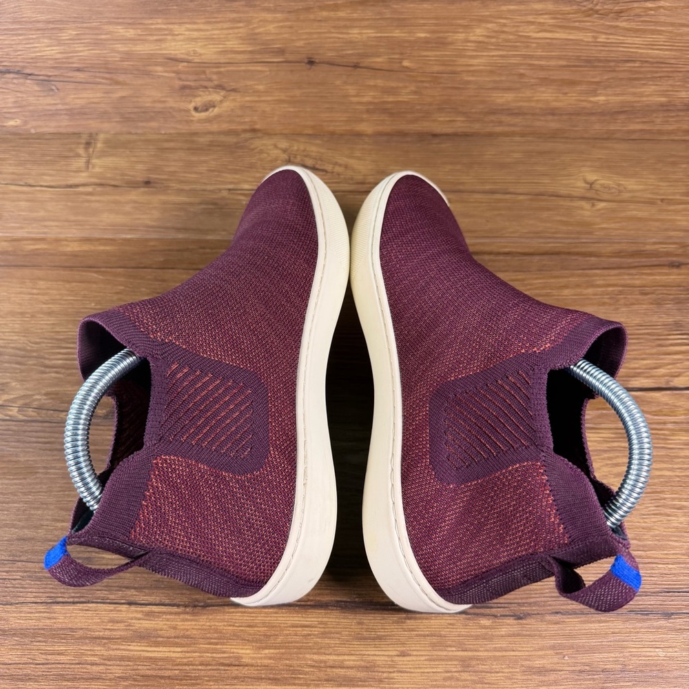 ROTHY’S The Chelsea Plum Melange‎ Sneakers Women’s Size 7.5 Slip-On Shoes - Picture 5 of 13